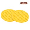 Unique Bargains Silicone Heat Resistant Non-Slip Restaurant Drink Coaster 6 Pcs - 3 of 4