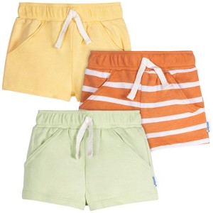 Onesies Brand Baby Gender Neutral 3-Pack Pull-On Shorts - 1 of 4