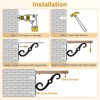 Unique Bargains Iron Wall Mount Decorative 120 lbs Load Capacity - 4 of 4
