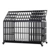 YOOCOZZ 52" Large Dog cage Strong Metal Dog Kennels and Crates for Large Dogs with 4 Lockable Wheels-Black - 2 of 4