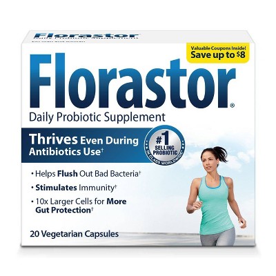 Florastor Probiotic Capsules - 20ct