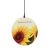 Dicksons Lord Bless You Keep You Yellow Sunflower 23 inch Aluminum Wind Chime Noisemaker - 2 of 2