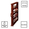 The Lakeside Collection Wooden Can Organizer & Spice Rack - Slim Rolling Kitchen Cart - 3 of 4