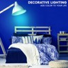 Luxrite A19 LED Blue Edison Light Bulb, 4.5W=60W Equivalent, Clear Glass Filament, UL Listed, Indoor Outdoor, Porch, E26 Standard Base 6 Pack - 2 of 4