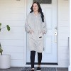 Catalonia Women’s Plush Hoodie Sweatshirt Dress, Casual Snuggly  Pullover Sweater with Kangaroo Pocket, Womens Fall Tops, One Size - 2 of 4