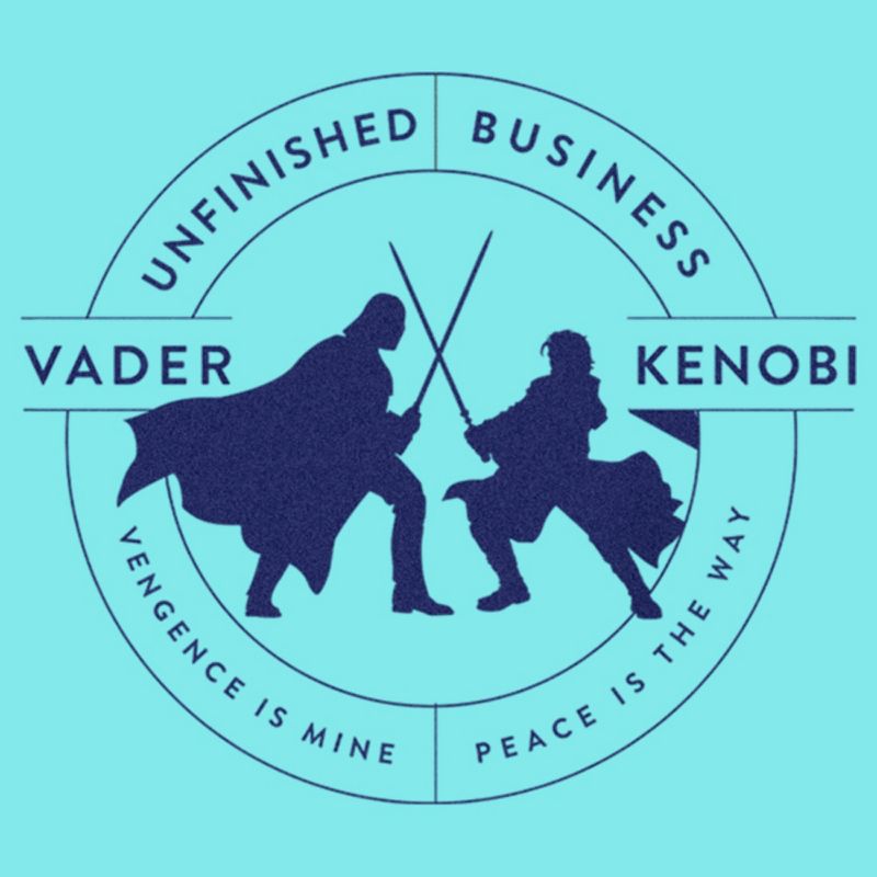 Juniors Womens Star Wars: Obi-Wan Kenobi Vader vs Kenobi Unfinished Business Duel Racerback Tank Top, 2 of 5