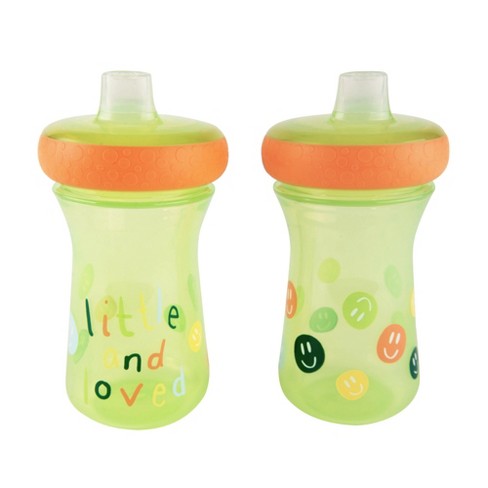 The First Years GreenGrown Reusable Spill-Proof Sippy Toddler Cups - Blue -  3pk/10oz