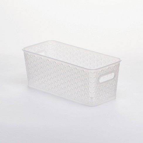 Y-weave Medium Decorative Storage Basket White - Brightroom™ : Target