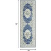 Boho Vintage Rug, Washable Floral Print Low-Pile Non-Slip Rubber Backing Carpet for Living Room, Bedroom, Office, Dining - 2 of 4