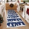 Runner Rug, Washable Low Pile Christmas Carpet, Soft Non Slip Indoor Mat for Kitchen, Entryway or Living Room - 3 of 4