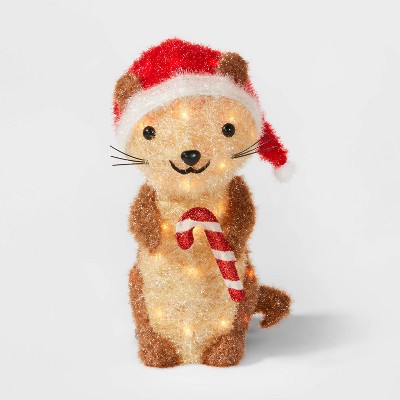 Tinsel Sea Otter with 35ct Incandescent Lights - Wondershop™