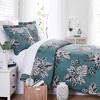Southshore Fine Living Flora 300 TC 100% Long Staple Cotton Sateen Duvet Cover Set with Shams - 2 of 4