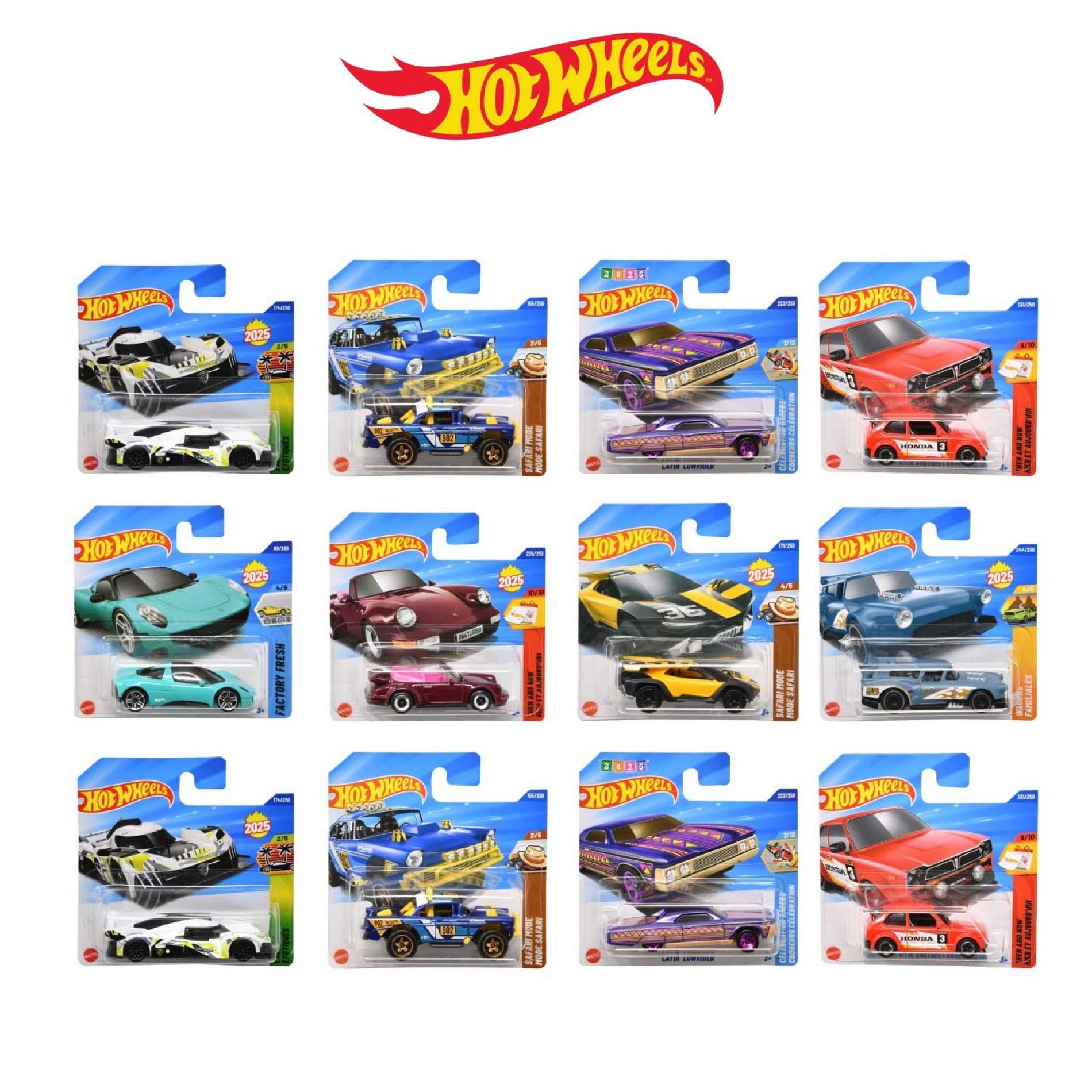Pack of 12 Hot Wheels 1:64 Scale Mystery Random Assortment