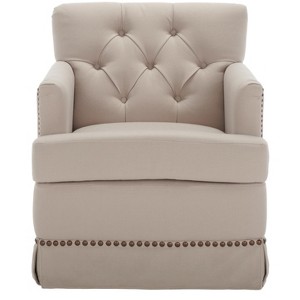 Millicent Swivel Chair - MCR4676A - Taupe - Safavieh - 1 of 4