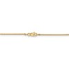Black Bow Jewelry 0.9mm, 14k Yellow Gold, Solid Franco Chain Necklace - 4 of 4