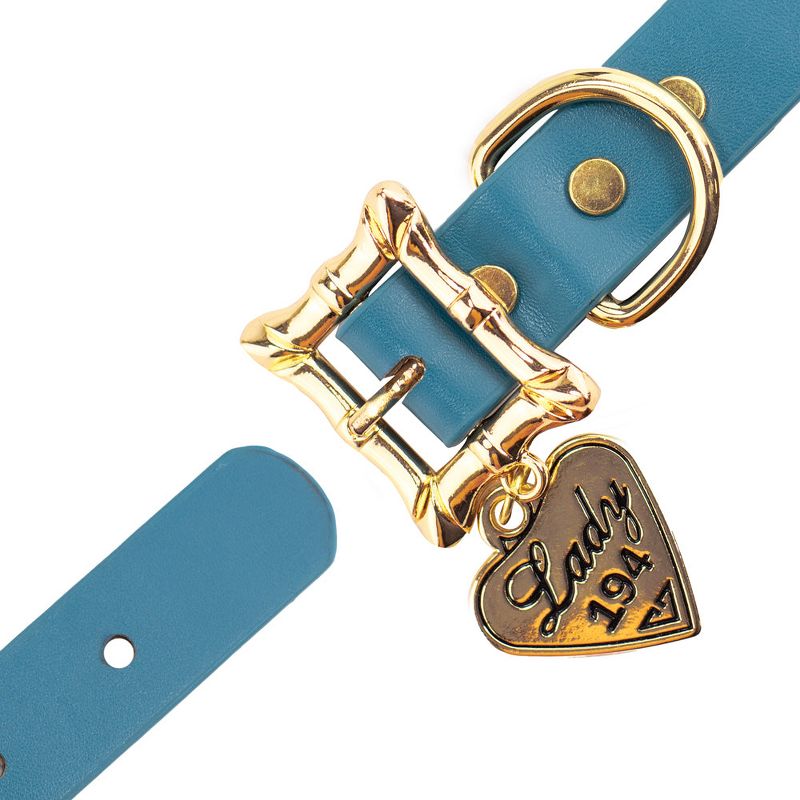 Buckle-Down Vegan Leather Dog Collar - Disney Lady and the Tramp LADY 194 Heart Charm, 2 of 7