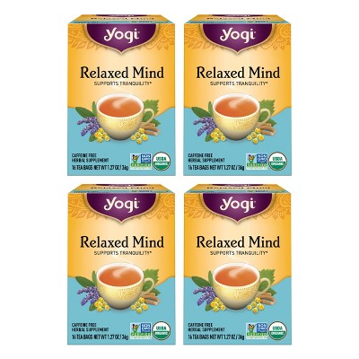 Yogi Tea - Relaxed Mind -  64 ct, 4 Pack