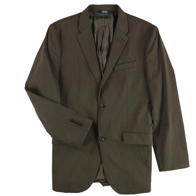 Perry Ellis Mens Stretch Solid Two Button Blazer Jacket