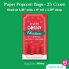 Big Dot of Happiness Christmas Movie Popcorn Bags, Funy Holiday Rom Com Movie Night, Free-Standing Individual White Paper Bags - 25 Count - 4 of 4