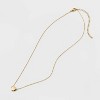 Valentine's Day 14K Gold Plated Heart Slider Pendant Necklace - A New Day™ Gold: Nickel-Free, Lobster Clasp - 3 of 4
