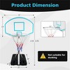YONWAY Poolside Basketball Hoop, Portable Swimming Pool Basketball System, Height Adjustable 3.1ft-4.7ft with 36" Backboard - 3 of 4