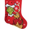 WondaPop How the Grinch Stole Christmas Grinch and Max 20" Applique Christmas Stocking - image 2 of 4