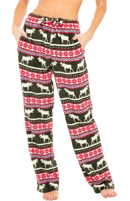 Alexander Del Rossa Women's Plush Pajama Bottoms with Pockets