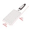 Unique Bargains Home Plastic Handle Vegetable Cheese Grater Zester Kitchen Slicers Silver Tone 1 Pc - 2 of 4