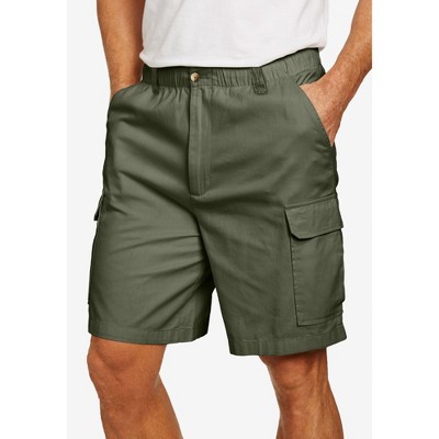 KingSize Men's Big & Tall Knockarounds 8" Full-Elastic Cargo Shorts