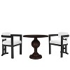 Christopher Knight Home Jace 3 Piece Birch Wood and Aluminum Upholstered Dining Set - 2 of 4