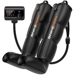 SHINE WELL Leg Massager, for Muscle Revival, Sequential Compression Leg Therapy Device with 11 Intensities, 4 Massage Area Selectable - 1 of 4