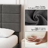 Nasitip Bed Frame with Headboard Adjustable, Modern Linen Upholstered Platform Bed Frame with Wooden Slat Support, No Box Spring Needed - 3 of 4