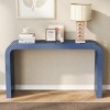 55" Modern Rectangular MDF Entryway Console Table,Console Table With Acacia Wood Vneer,Wooden Small Space Console Table-Cuddlewood - 2 of 4