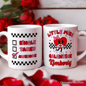 Little Miss Galentine Mug, Single Women Pink Valentine's Day Gift (Non-Custom Only)| OrnamentallyYou - 1 of 4