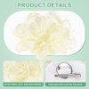Unique Bargains Alloy Satin Fabric Big Rose Flower Dainty Brooches and Pins 2 Pcs - 2 of 4