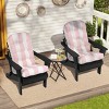 Crestlive Products Adirondack Chair Cushion 50 inch Thickening Waterproof Fade Resistant Pink and white stripes - 2 of 4