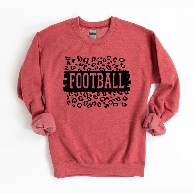 Simply Sage Market Women's Graphic Sweatshirt Football Leopard