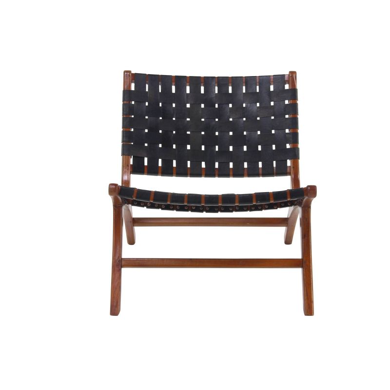 Set of 2 Contemporary Mahogany Accent Chair - Olivia & May, 3 of 19