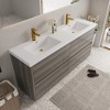 Whisen Freestanding Bathroom Vanity with Stone Resin Sink, U-Shaped Interior, 2 Soft-Close Drawers, Pre-Assembled Cabinet - 2 of 4
