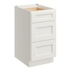 CASAINC 18 in. W x 24 in. D x 34.5 in. H Base Kitchen Cabinet with 3 Soft-Close Drawers – RTA Plywood Cabinets - 2 of 4