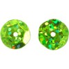 John Bead Flat Round Plastic Loose Sequins Hologram with Hole Craft Embellishments Lime Green 8mm 850 Pieces - 2 of 4
