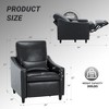Electric Recliner Chair with Lumbar Pillow, Adjustable Angles, USB Port & Faux Leather Upholstery for Living Room or Office - 2 of 4