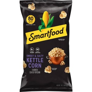 Smartfood Smartfood No Artificial Colors or Flavors Sweet and Salty Kettle Corn Popcorn Bag, 7 oz​ ​ — product image