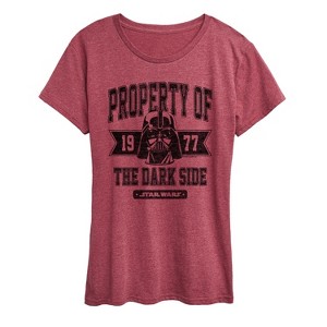 Women's - Star Wars - Property Of The Dark Side Short Sleeve Graphic T-Shirt - 1 of 4