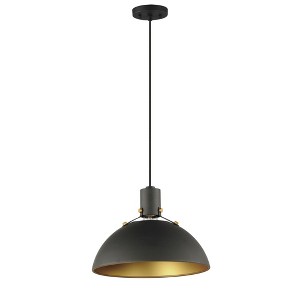 Maxim Lighting Dawn 1 - Light Pendant in  Antique Brass/Black - 1 of 4