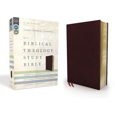 NIV Burgundy Bonded Leather Biblical Theology Study Bible