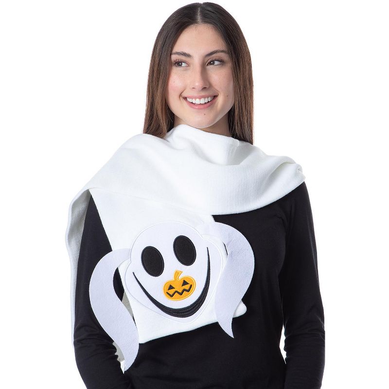 Disney The Nightmare Before Christmas Zero The Ghost Dog Head Scarf White, 1 of 4