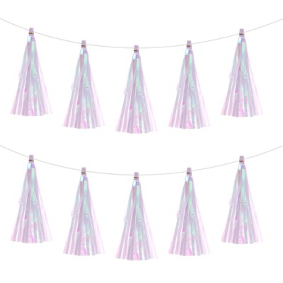 Unique Bargains Garland DIY Decoration Tassel Garland Banner 30 Pcs