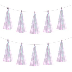 Unique Bargains Garland DIY Decoration Tassel Garland Banner 30 Pcs - 1 of 4