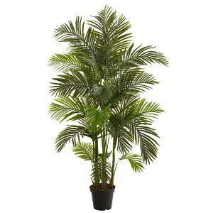 Nearly Natural 6-ft Areca Palm Artificial Tree - 1 of 4